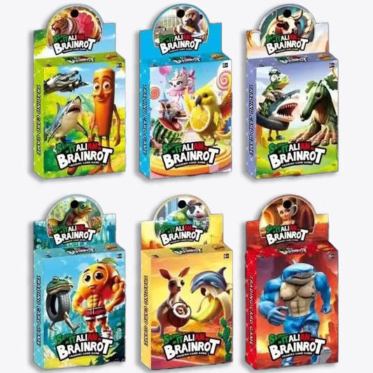 Italian Brainrot Cards of Collection Tungtungtung Sahur Tralalero Tralala Card Game Toy For Kids Trading Cards Birthday Gifts