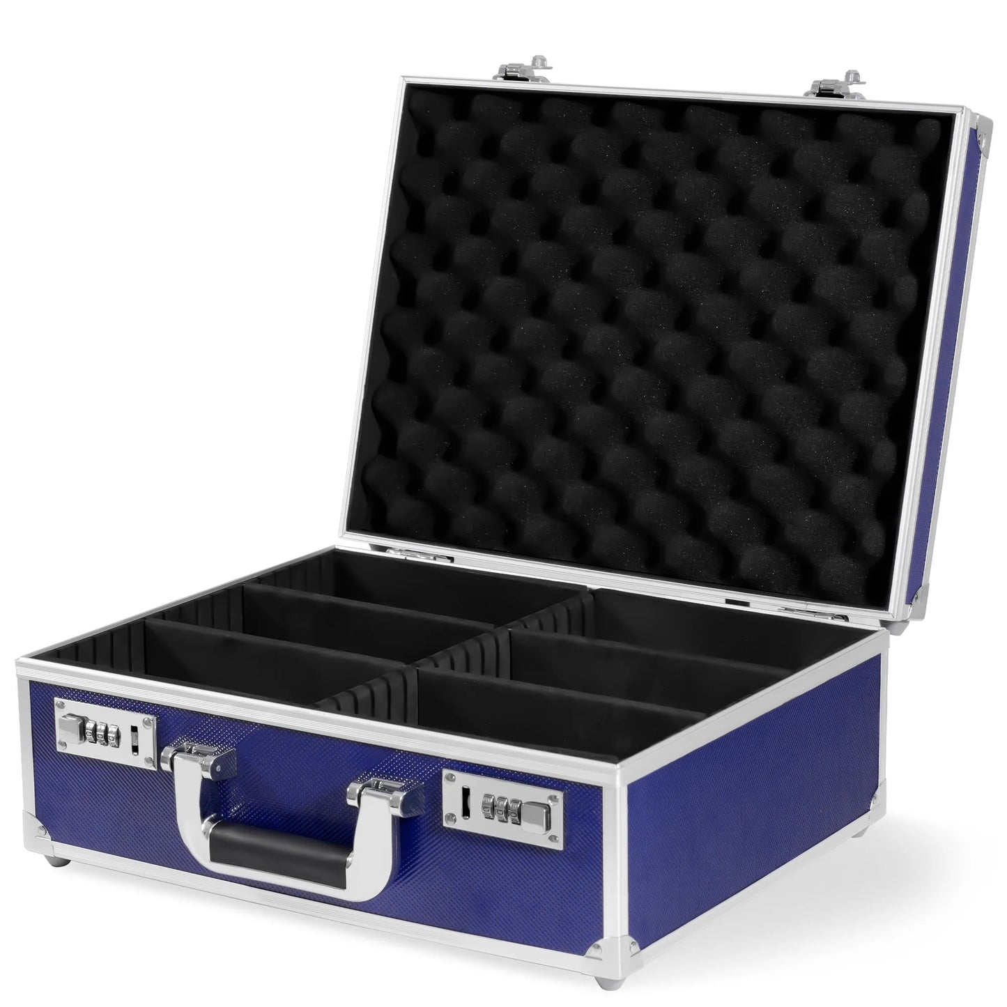 Trading Card Storage Box with Combination Lock, Sports Card Case with Removable Dividers for Baseball Cards