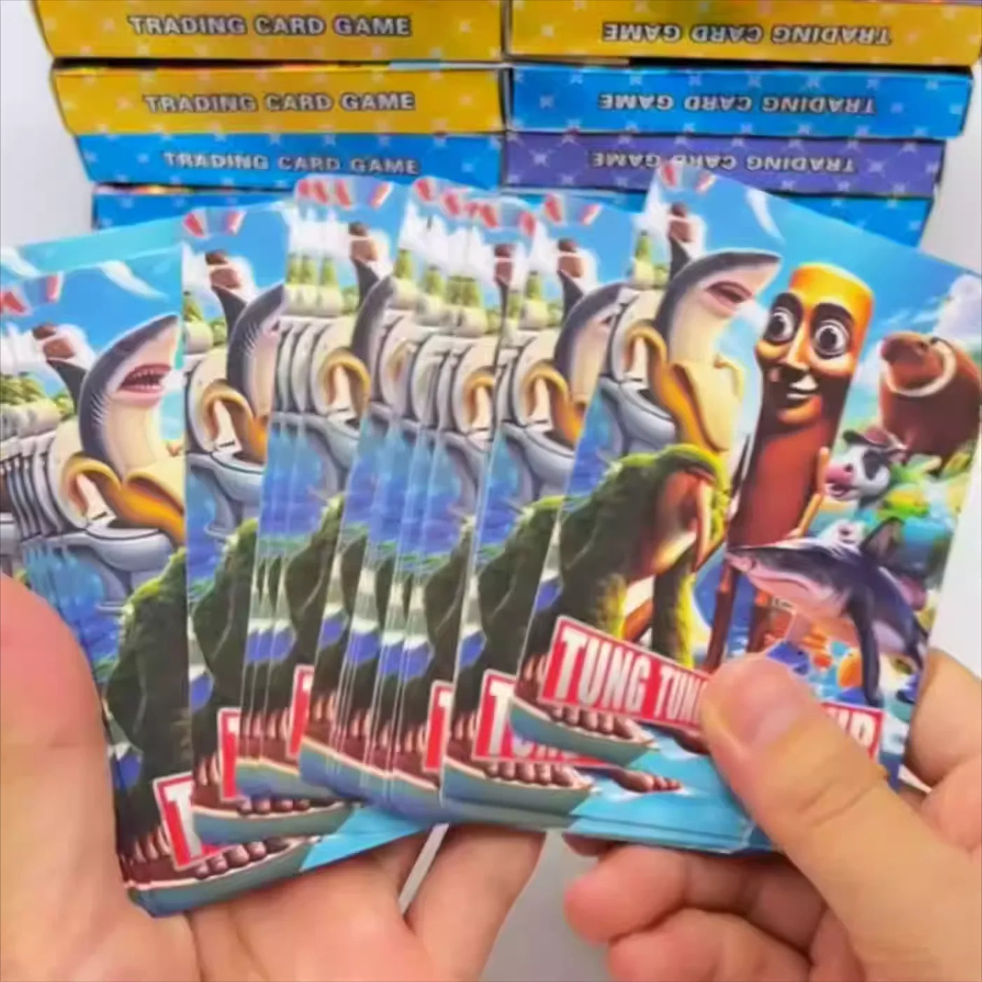 Italian Brainrot Cards of Collection Tungtungtung Sahur Tralalero Tralala Card Game Toy For Kids Trading Cards Birthday Gifts