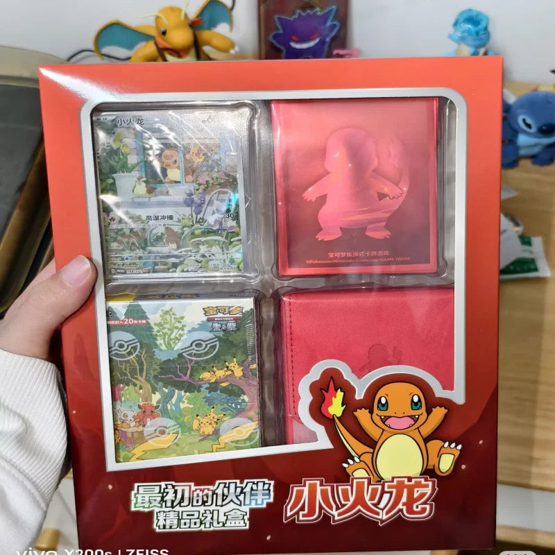 Pokemon Trading Cards Ptcg First Partner Gift Box Charmander Squirtle Bulbasaur Simplified Chinese Version Collectible Card Game