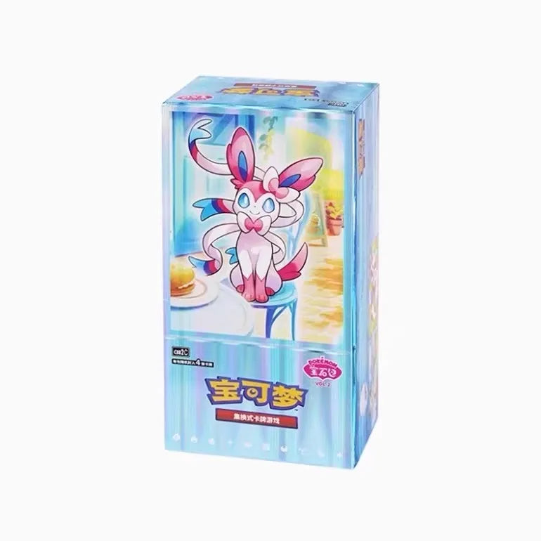 YZ Charm Eevee Series Gem Vol.2 TCG Sealed Packs Super Popular Auto Catcher 100% Original Pokemoned PTCG Boys Game
