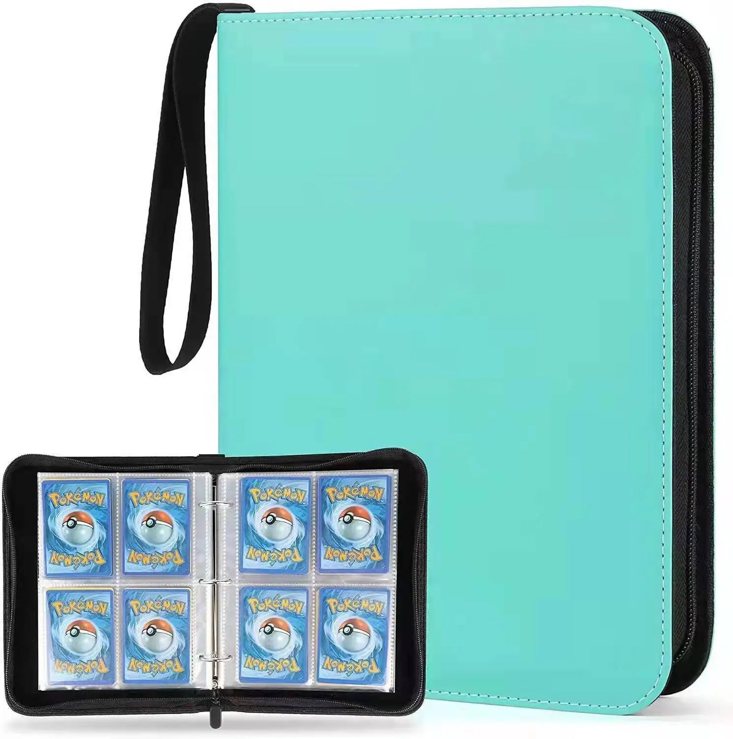 Sports Card Holder 4/9 Pockets Premium Zip Trading Card Case Collector's Card Holder Can Be Used To Collect Organise Game Cards