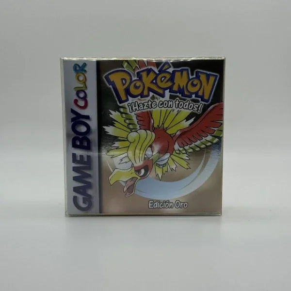 Pokemon Series Blue Crystal Gold Green Red Silver Yellow ESP Version GBC Game in Box for 16 Bit Video Game Cartridge No Manual