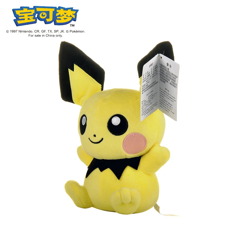 POKEMON Original Plush Toy Gengar Mimikyu Pikachu Charizard Genuine Kawaii Plush Doll Soft Cute Cartoon Piplup Toy for Kids Gift