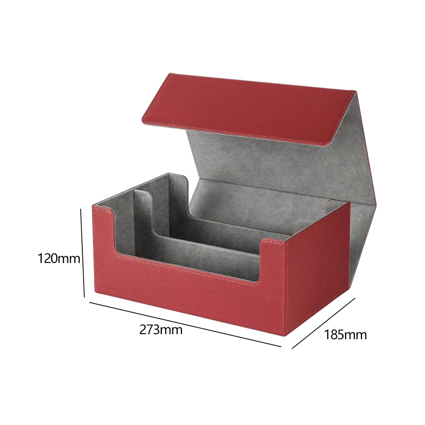 Trading Cards Storage Box 1800 Cards Capacity Durable Accessory Versatile PU Leather Cards Gathering Deck Box for Sport Cards