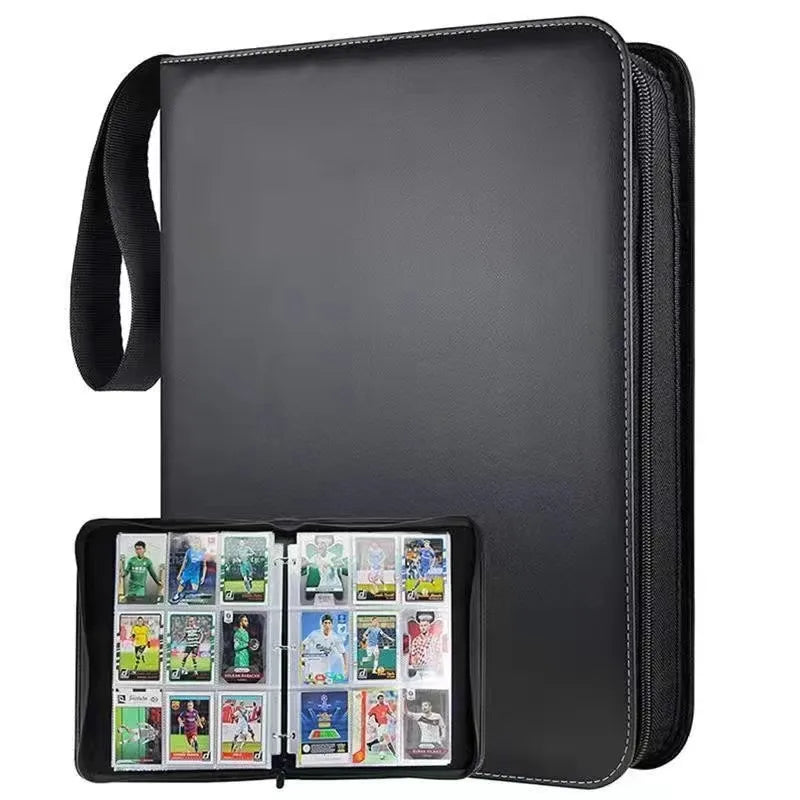 Sports Card Holder 4/9 Pockets Premium Zip Trading Card Case Collector's Card Holder Can Be Used To Collect Organise Game Cards