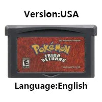 Pokemon Series GBA Game Cartridge 32 Bit Video Game Console Card Red Chapter Cursed Moemon FireRed Emerald for GBA NDS