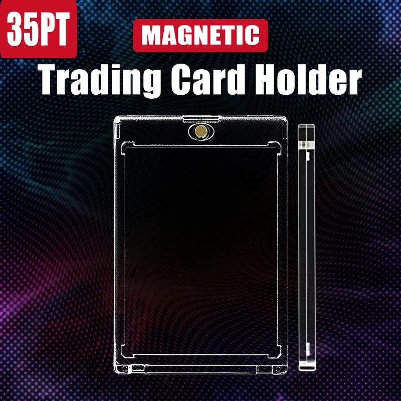 35-180PT Magnetic Card Holders For Sports Game Trading Card, 100PT 130PT 180PT For Football Baseball Material Jersey Thick Cards
