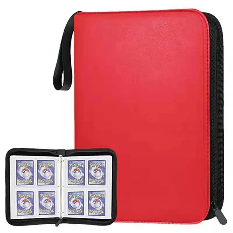 Sports Card Holder 4/9 Pockets Premium Zip Trading Card Case Collector's Card Holder Can Be Used To Collect Organise Game Cards