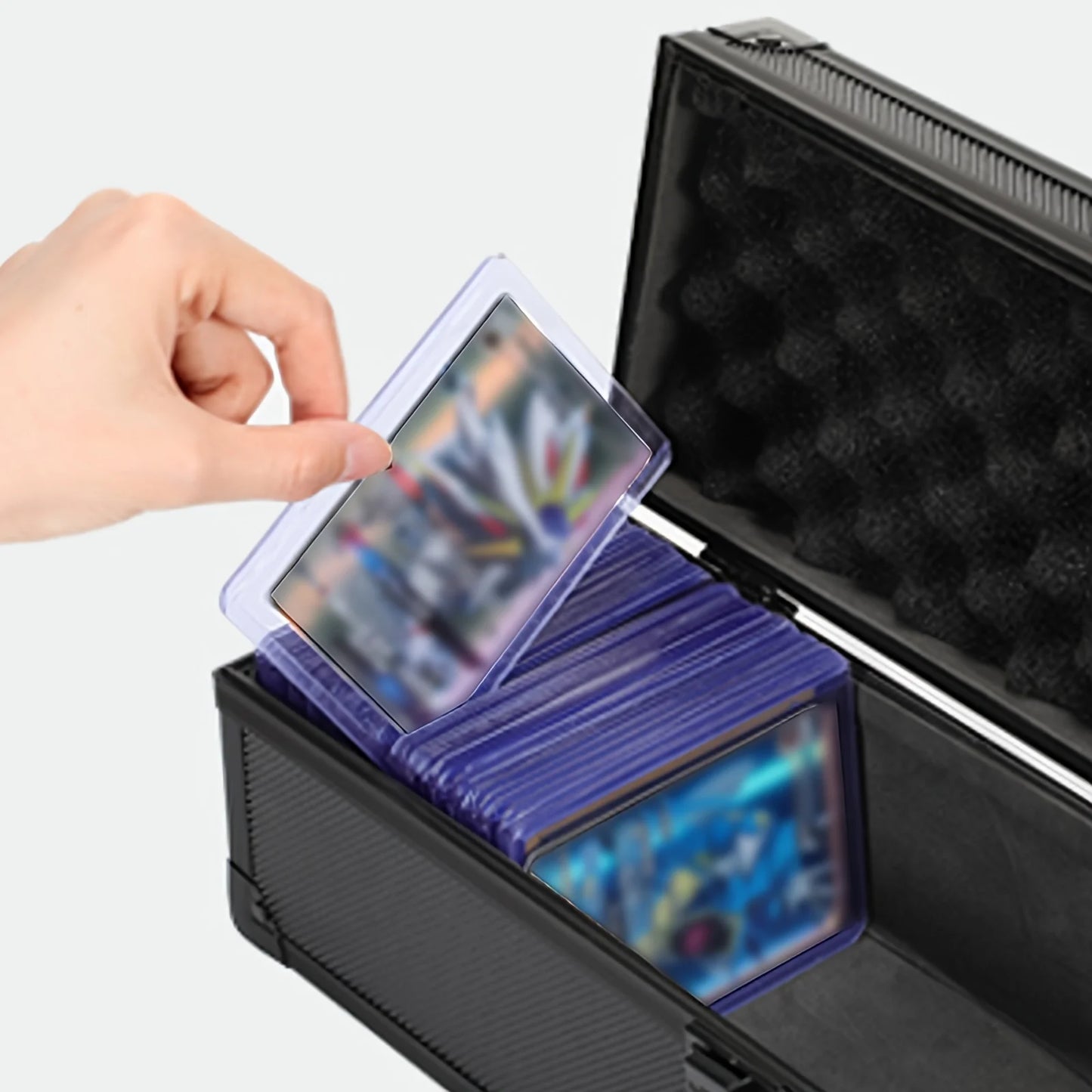 Cards Holder Hard Case For Trading Cards & Sports Baseball Basketball Cards, Cards Storage Box For TCG PTCG