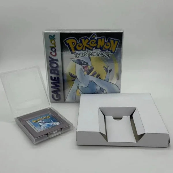 Pokemon Series Blue Crystal Gold Green Red Silver Yellow ESP Version GBC Game in Box for 16 Bit Video Game Cartridge No Manual