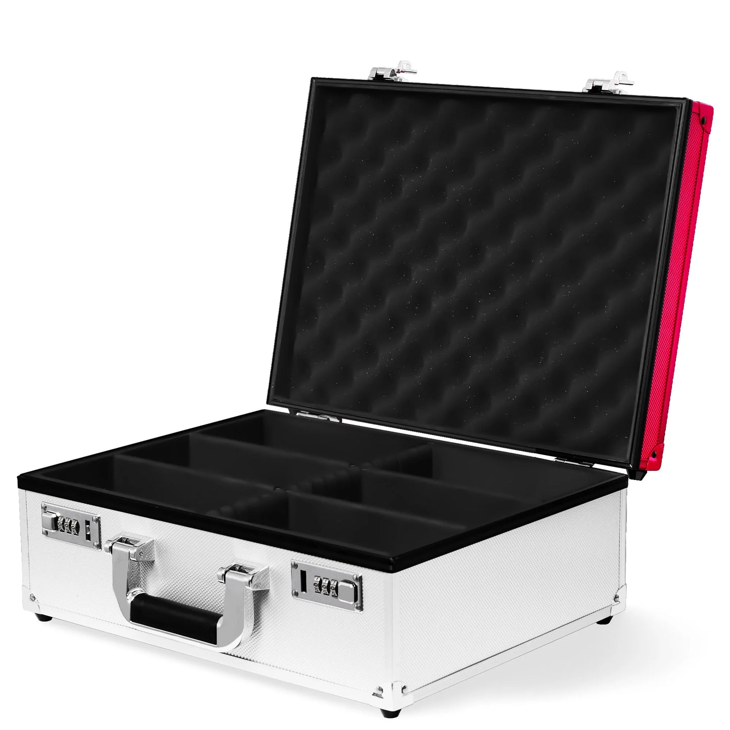 Trading Card  Storage Box with Combination Lock, Sports Card Case with Removable Dividers for Baseball Cards