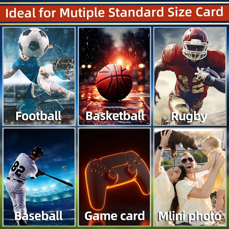 100-1000pcs Game Card Sleeves Holder Protector Sports Card Transparent ID Trading Cards For Kid Toy Gift Accessories 66 X 91mm