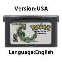 Pokemon Series GBA Game Cartridge 32 Bit Video Game Console Card Red Chapter Cursed Moemon FireRed Emerald for GBA NDS