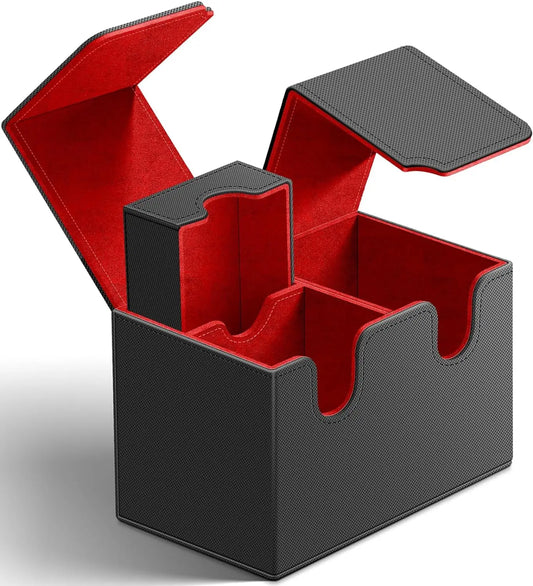 Card storage box card box big brand box solid color storage box top side installation toys games collection card for  Trading