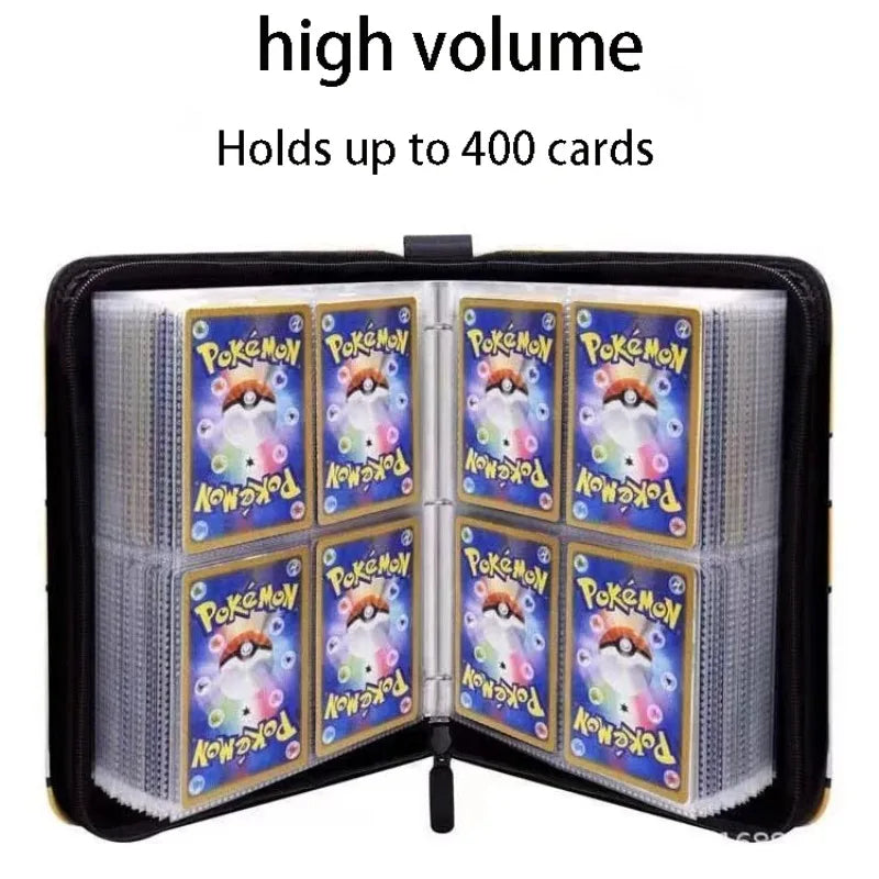 Sports Card Holder 4/9 Pockets Premium Zip Trading Card Case Collector's Card Holder Can Be Used To Collect Organise Game Cards