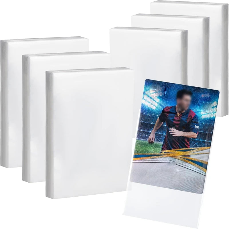 100-1000pcs Game Card Sleeves Holder Protector Sports Card Transparent ID Trading Cards For Kid Toy Gift Accessories 66 X 91mm