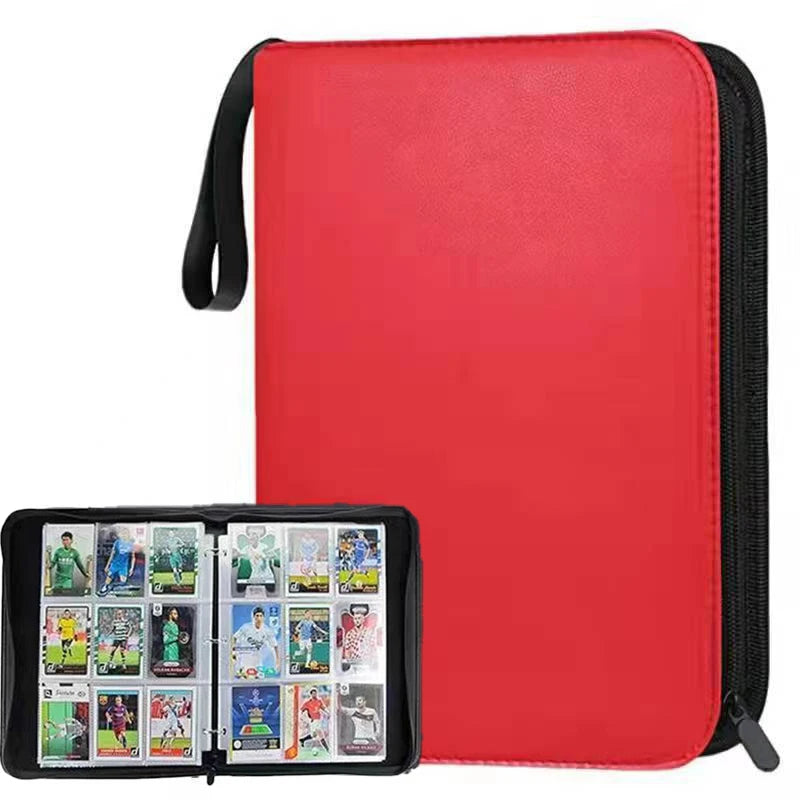 Sports Card Holder 4/9 Pockets Premium Zip Trading Card Case Collector's Card Holder Can Be Used To Collect Organise Game Cards