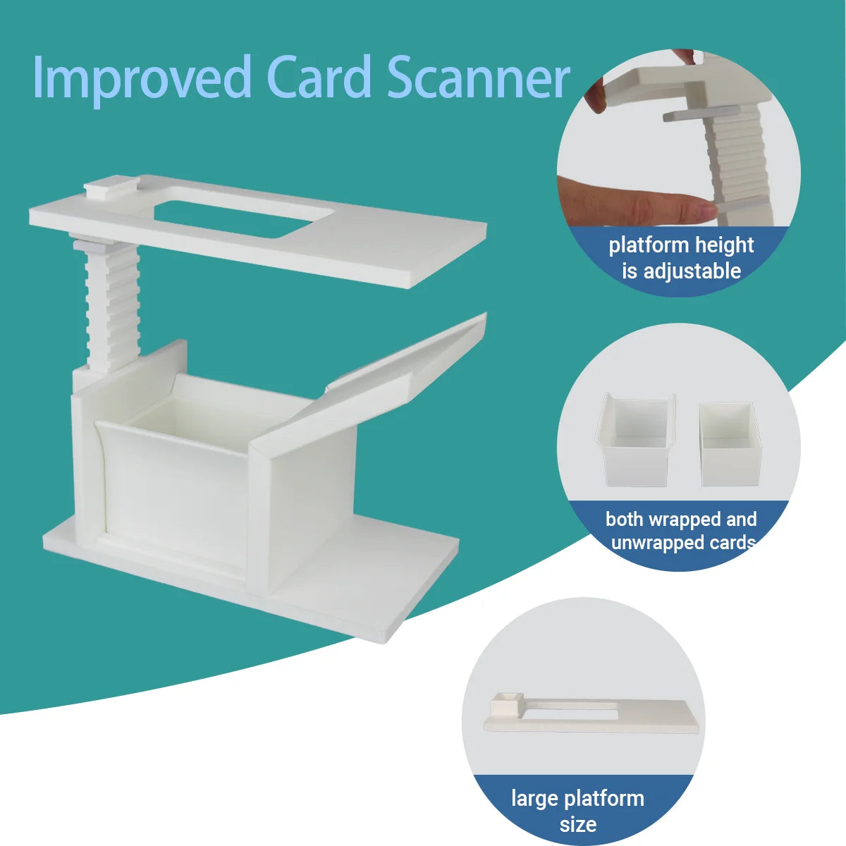 Card Slinger for TCG & MTG |Sports Card Scanner with Stand | Trading Card Scanner Holder | Quickly Scan Gathering Accessories
