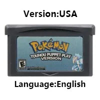 Pokemon Series GBA Game Cartridge 32 Bit Video Game Console Card Red Chapter Cursed Moemon FireRed Emerald for GBA NDS