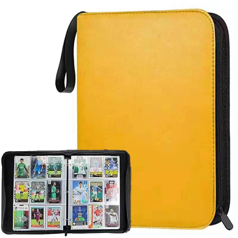 Sports Card Holder 4/9 Pockets Premium Zip Trading Card Case Collector's Card Holder Can Be Used To Collect Organise Game Cards