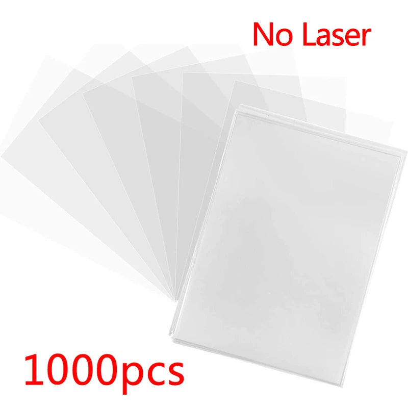 100-1000pcs Game Card Sleeves Holder Protector Sports Card Transparent ID Trading Cards For Kid Toy Gift Accessories 66 X 91mm