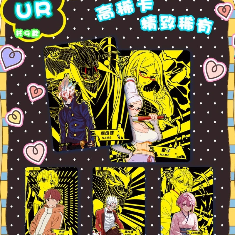 Genuine Dan Da Dan Card Popular Humorous Fantasy Series TCG Trading Game Anime Peripheral Character Collection Cards Toys Gifts