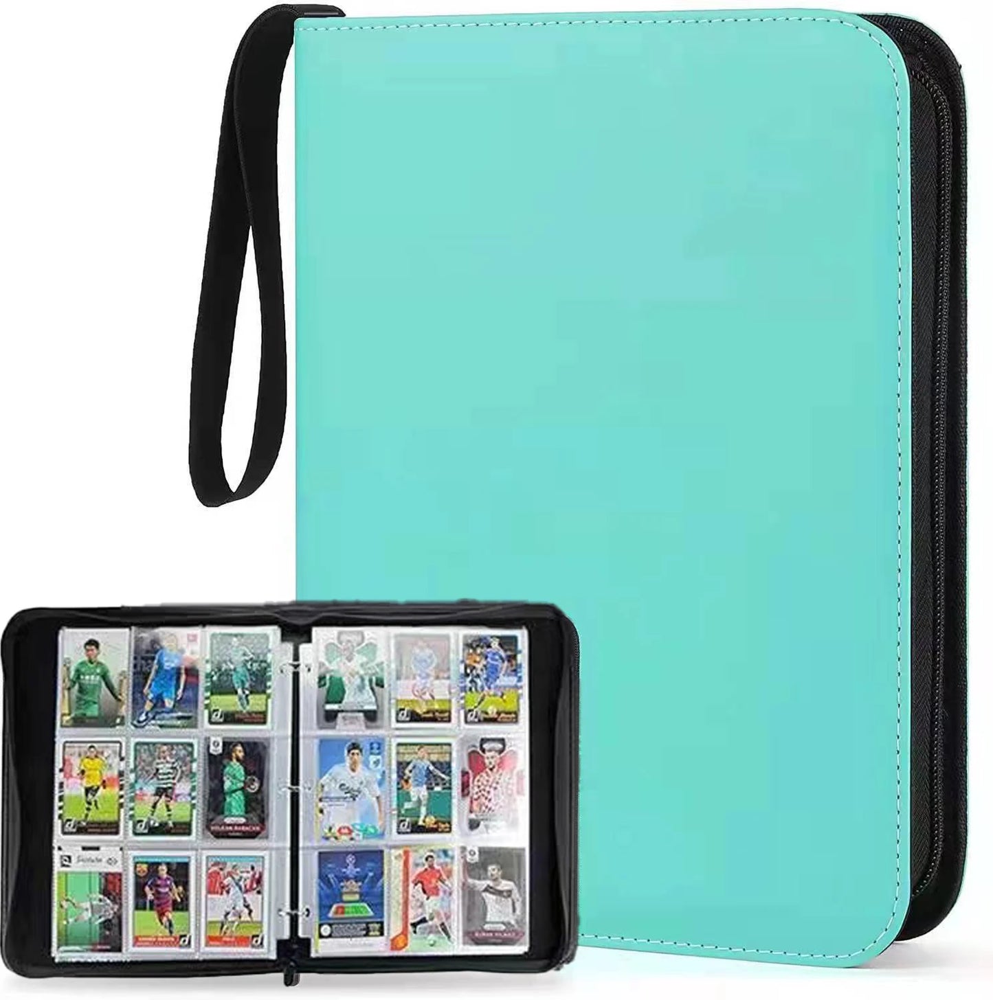 Sports Card Holder 4/9 Pockets Premium Zip Trading Card Case Collector's Card Holder Can Be Used To Collect Organise Game Cards