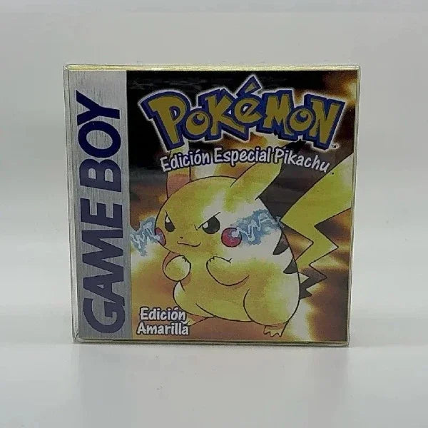 Pokemon Series Blue Crystal Gold Green Red Silver Yellow ESP Version GBC Game in Box for 16 Bit Video Game Cartridge No Manual