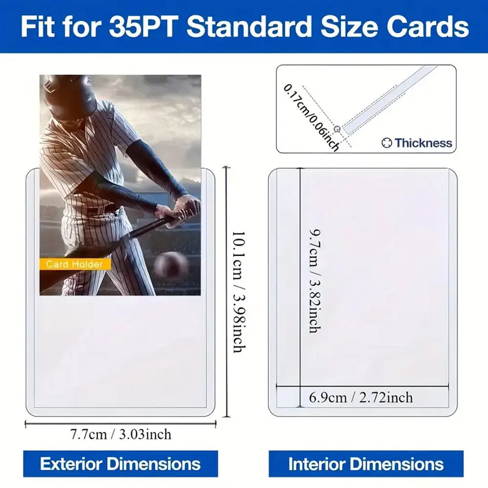 10pack Top Loading Card Sleeve & 3×4 in Baseball Card Sleeve for Collecting Trading Cards Sports Cards