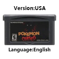 Pokemon Series GBA Game Cartridge 32 Bit Video Game Console Card Red Chapter Cursed Moemon FireRed Emerald for GBA NDS